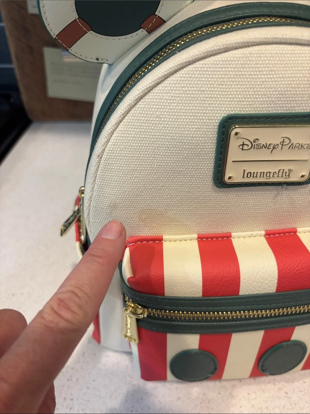 Disney Parks MMA Jungle Cruise Loungefly Backpack NWT with minor callout